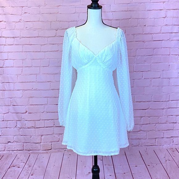 Missguided Dresses & Skirts - DOBBY MILKMAID SKATER DRESS